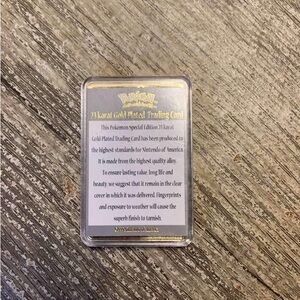 23k gold pickachu card